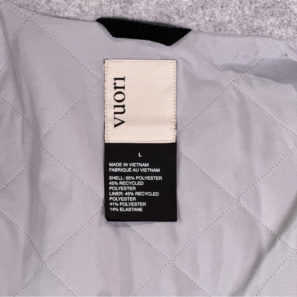 Vuori Restore Longline Open Front Coat Womens L Gray Athluxury - Picture 16 of 16